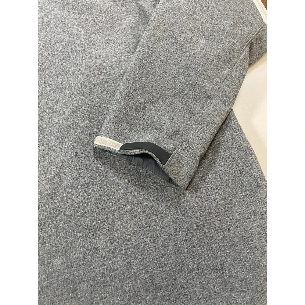 The North Face Mens XXL WindWall Softshell Jacket Heather Grey Full Zip Outdoor‎